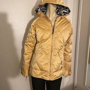 BURTON  DRYRIDE BLISS DOWN REVERSIBLE PUFFER JACKET  Gold Size S